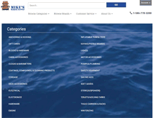 Tablet Screenshot of mikesmarine.com